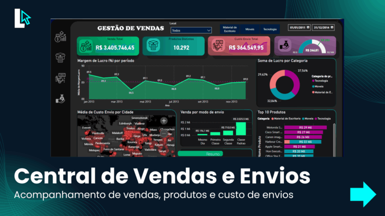 Projeto de Central de Vendas e Envios